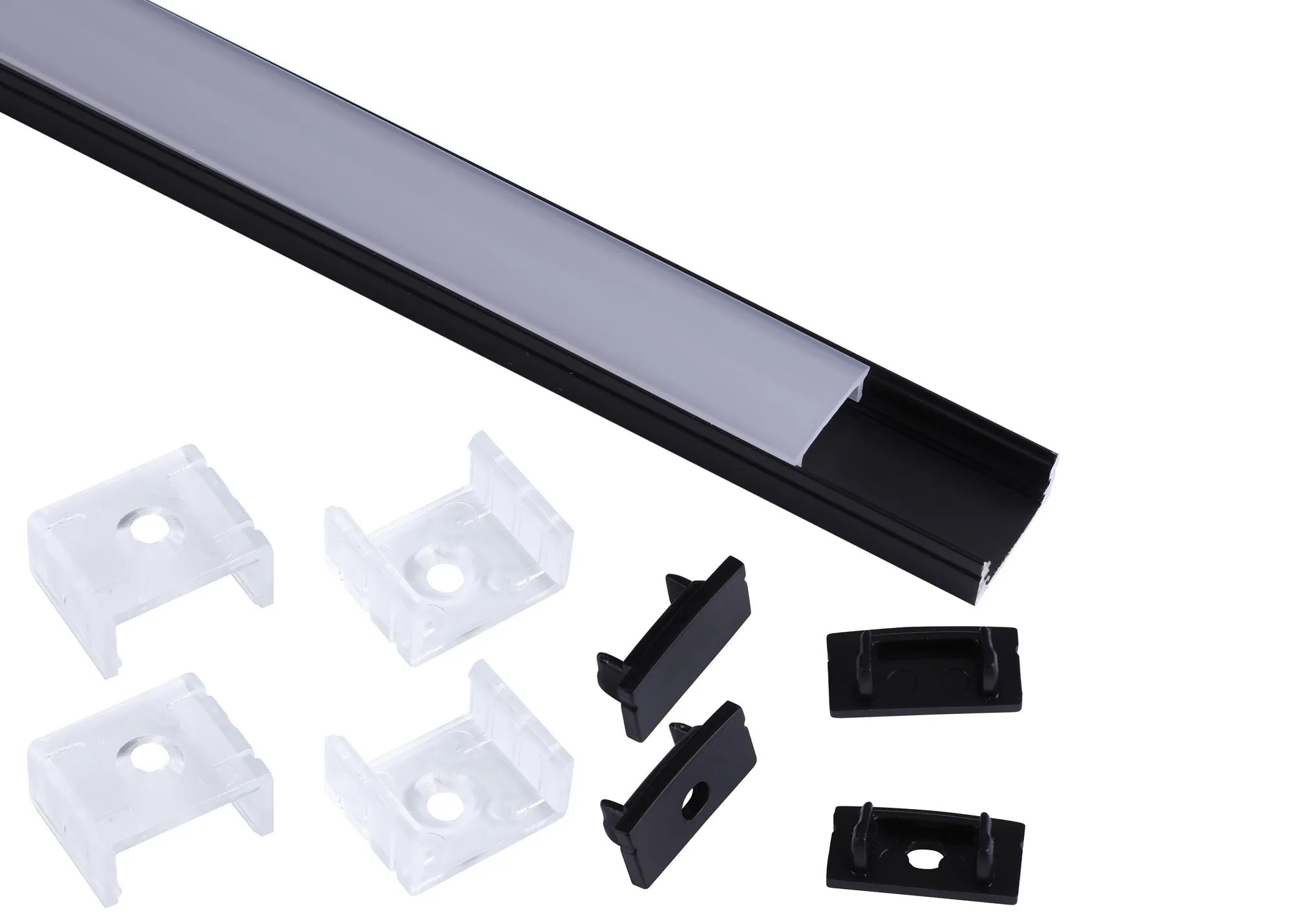 Tiras 2m, 17 x 8.5mm Aluminium Profile With Diffuser And Accessories M7382  Mantra Fusion Tiras LED Profile